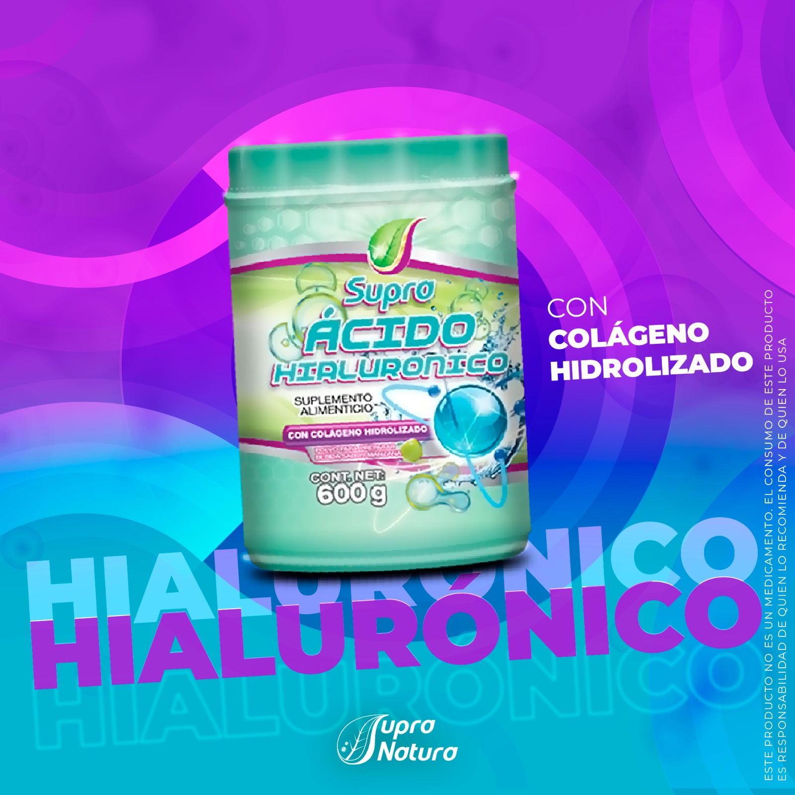 Ácido Hialurónico Supro con Colágeno Hidrolizado